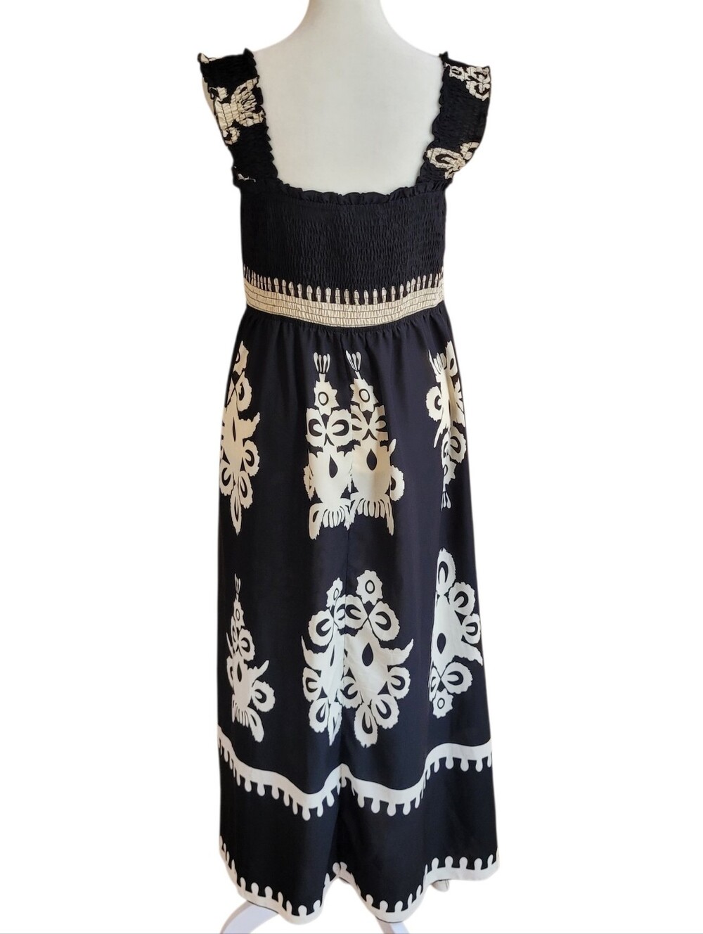 PRETTY GARDEN Women's Square Neck Sleeveless Maxi Dress - Picture 5 of 11